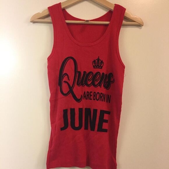 Queens Are Born in June Women's Tank Top size Medium - Picture 1 of 1